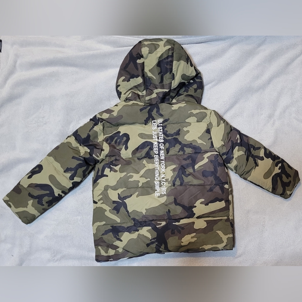 Zara 2 in 1 Kids Camouflage Reversible Puffer Jacket